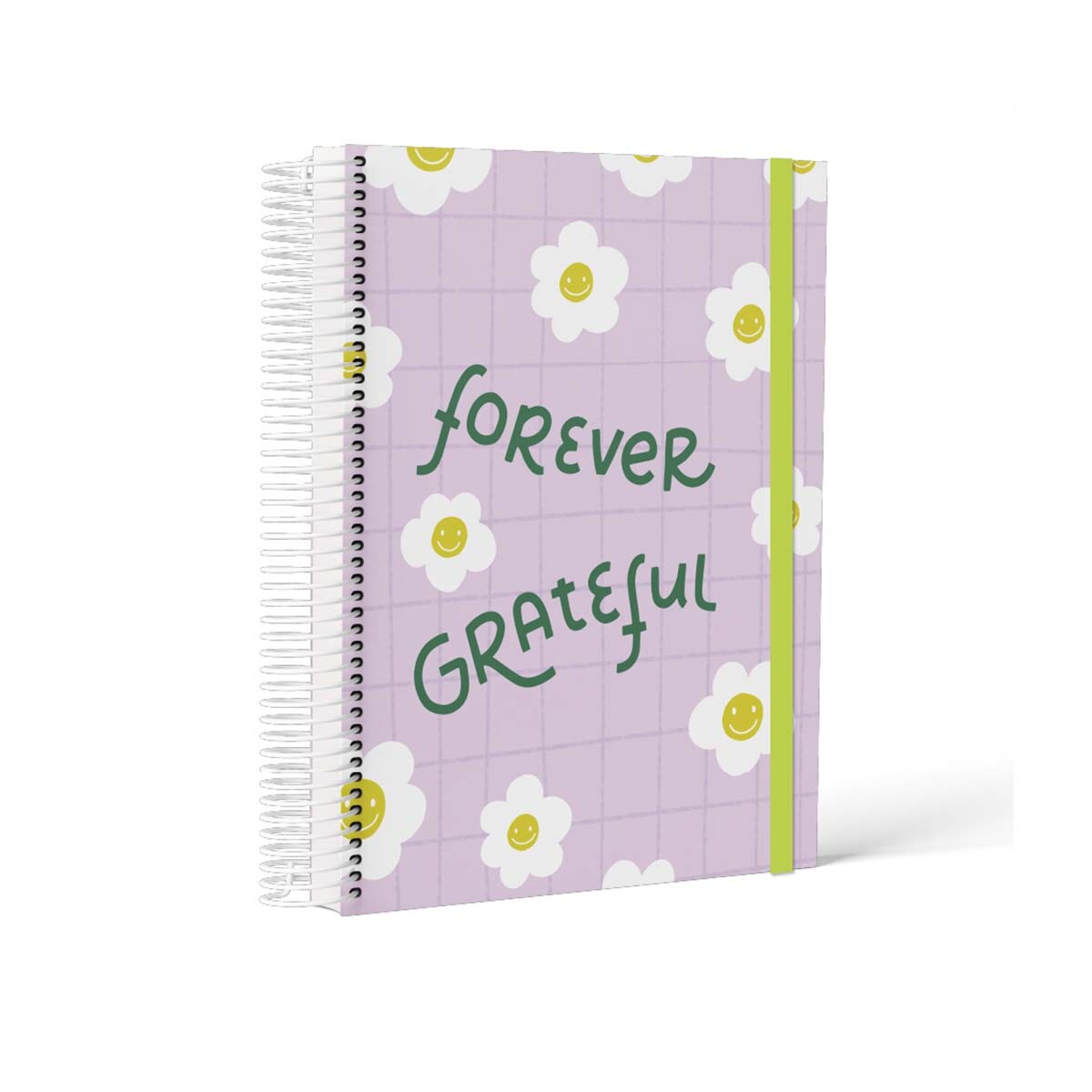 Cuaderno 16x21 Tapa Dura Inspire - Forever Grateful Margaritas 