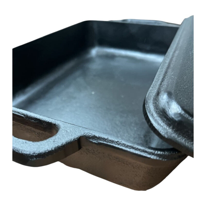 Asadera De Fundición Con Tapa 33x23 Asadera De Fundición Con Tapa 33x23