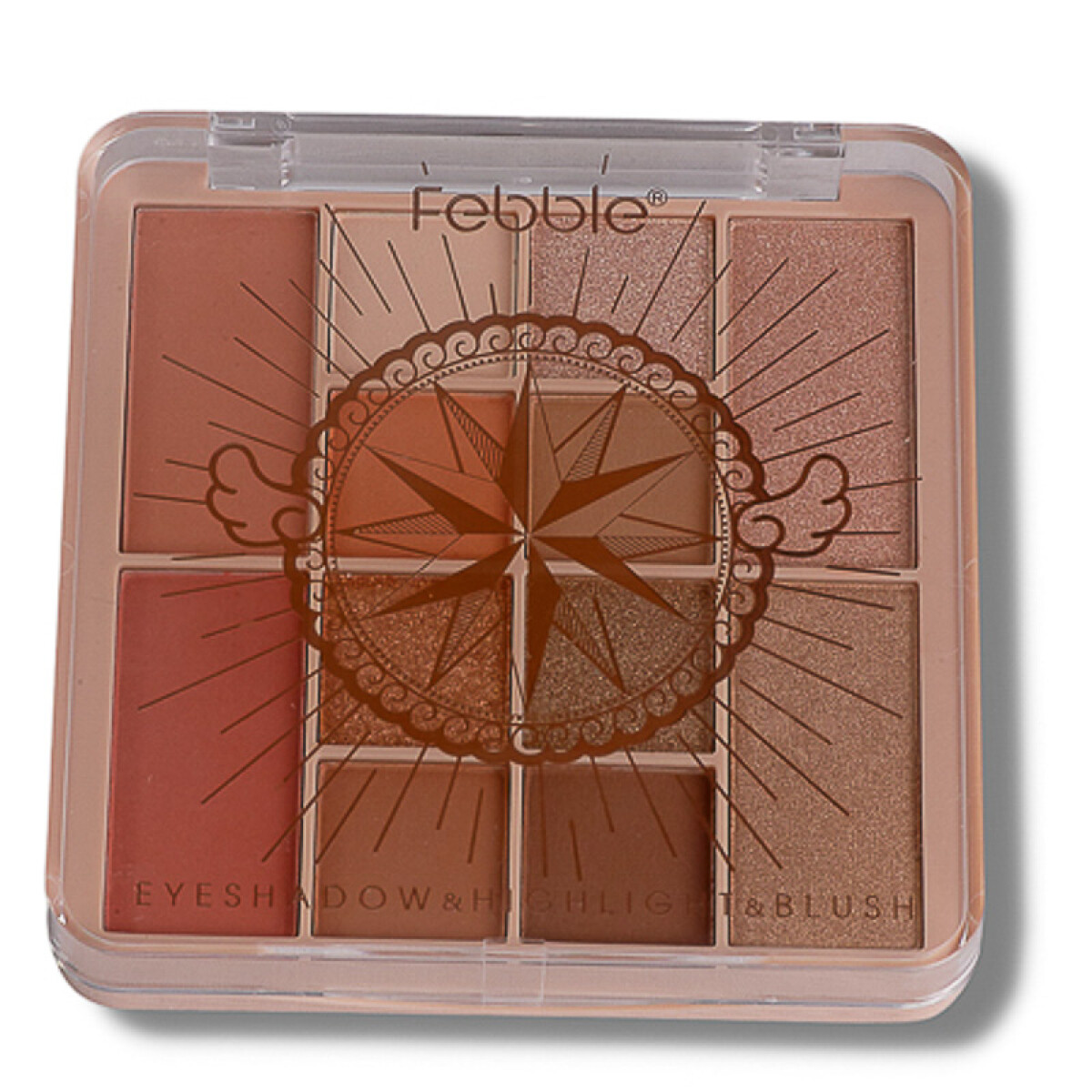 FEBBLE Set Nude de Sombras con Rubor e Iluminador 