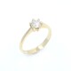 Anillo solitario en oro 18k y brillante con engarce de 6 puntas Anillo solitario en oro 18k y brillante con engarce de 6 puntas
