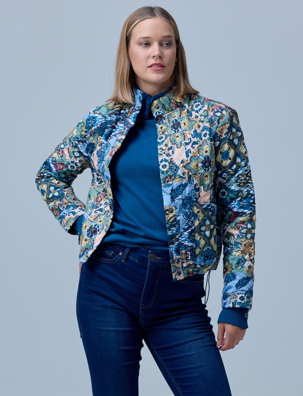 Chaqueta Capitoneada MULTI/VERDE
