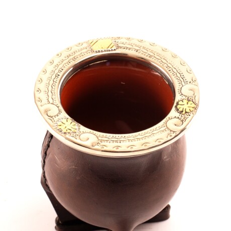 Mate de Alpaca y Bronce Y7 de ceramica