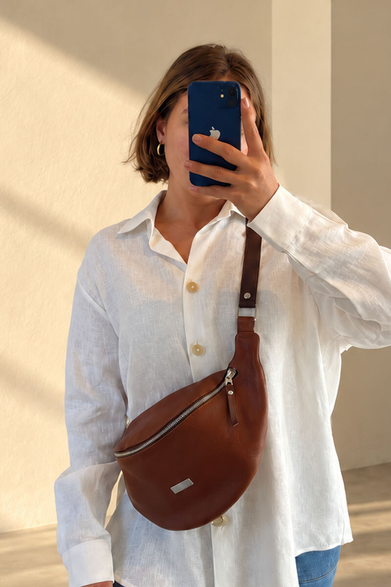 Riñonera urbana - Cognac 