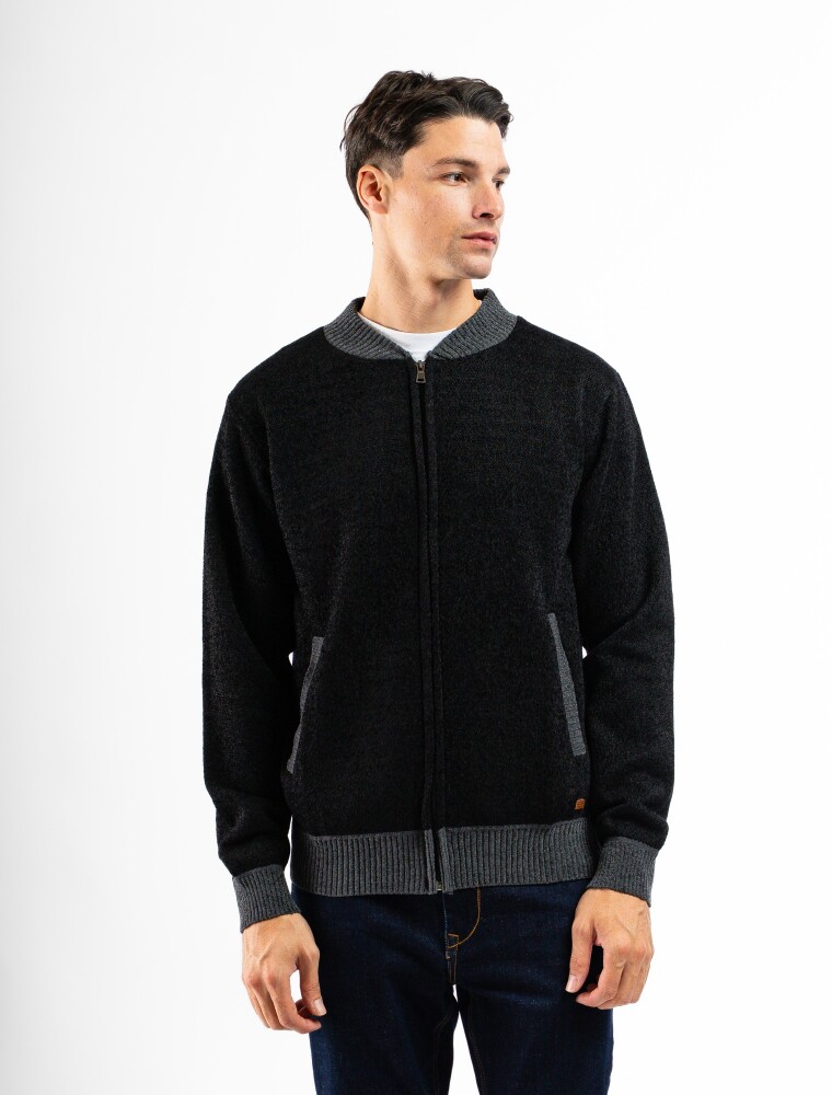 Campera de Punto Marsella Negro