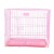 Canil Jaula Corral Perro Mascota Lili 90 cm Grande De Metal Variante Color Rosado
