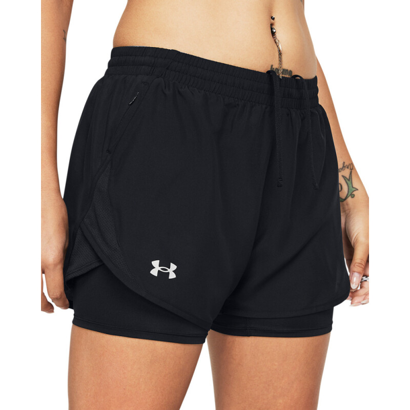 UA Fly By 2-in-1 Shorts-BLU BLK-001