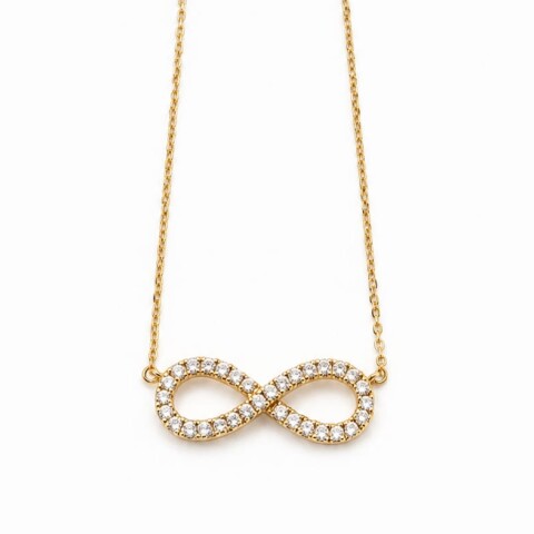 Conjunto cadena y colgante infinito Oro 10 kt Conjunto cadena y colgante infinito Oro 10 kt