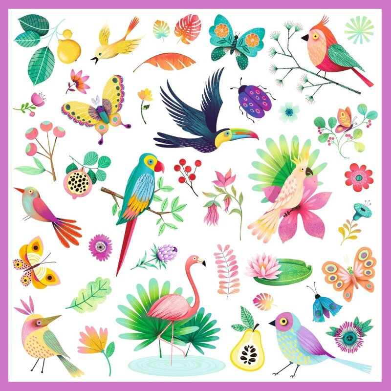 Set de 160 stickers Naturaleza