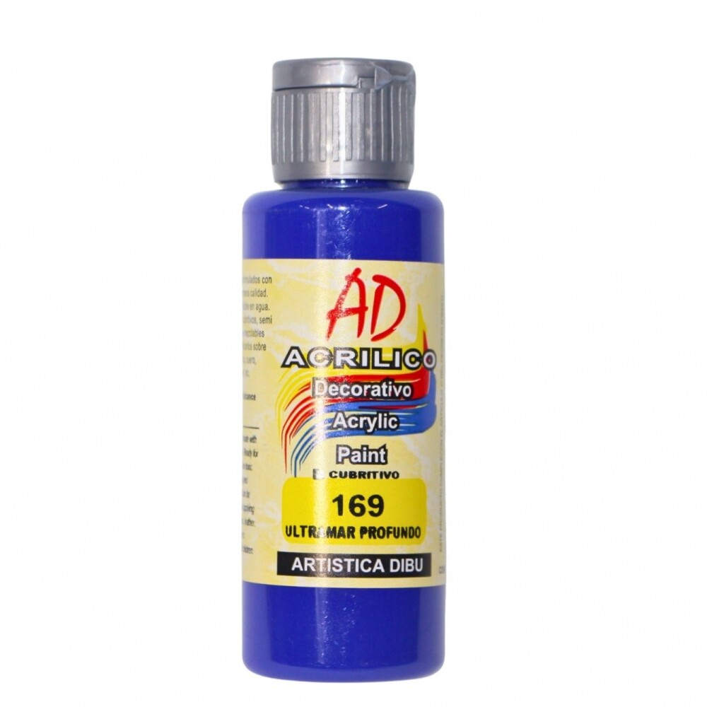 PINTURA ACRILICA ARTISTICA DIBU 60 ML. DIFERENTES COLORES COLOR ULTRAMAR PROFUNDO 169
