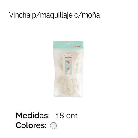 Vincha P/maquillaje C/moña W446 Unica