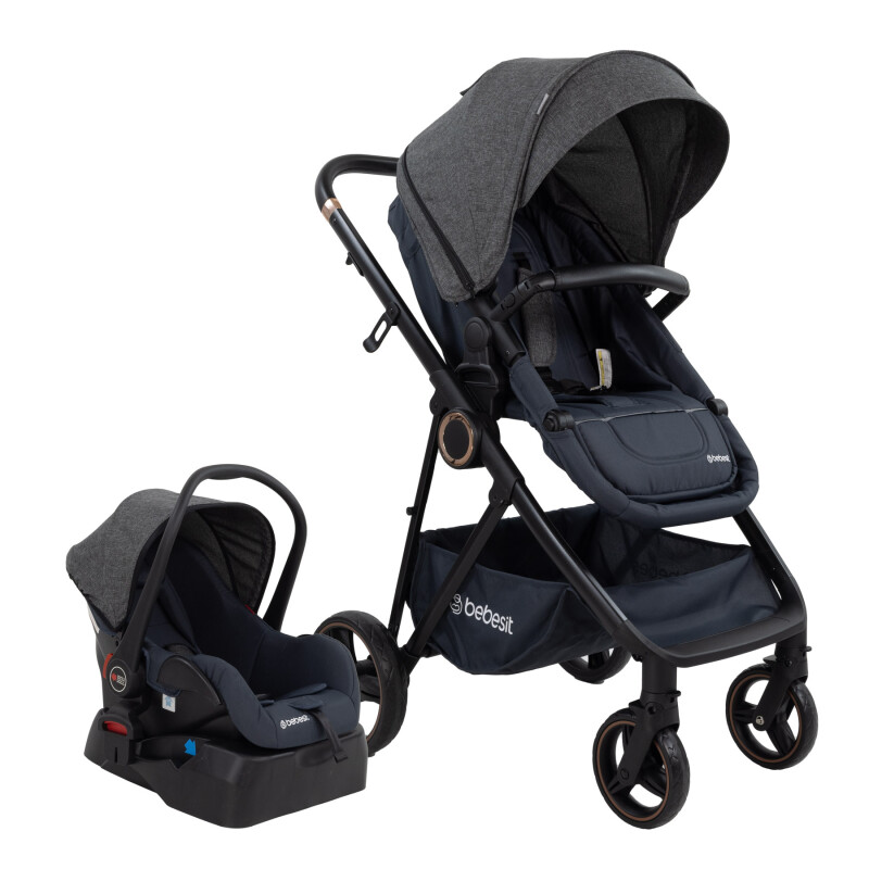 Cosmos Travel System Deluxe Bebesit - Negro Cosmos Travel System Deluxe Bebesit - Negro