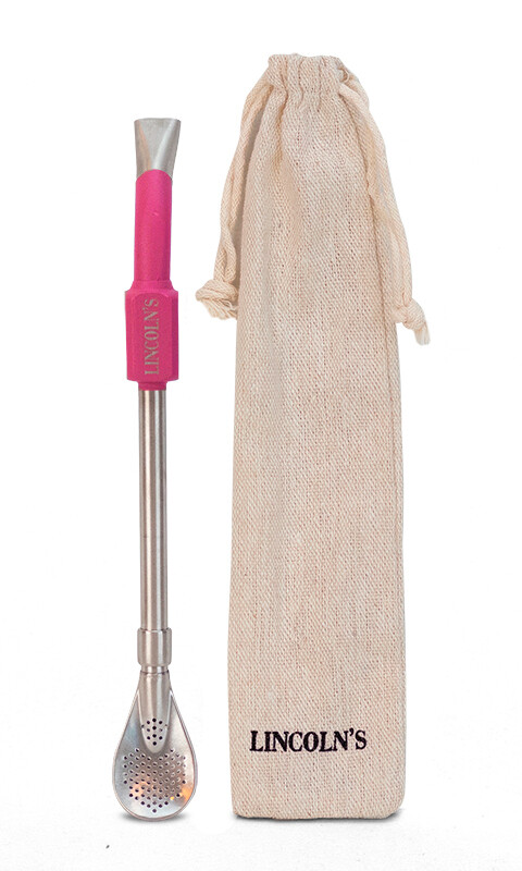 BOMBILLA GALACTIC ACERO INOXIDABLE ROSA PURPURA