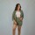 Camisa Dama 3/4 Lino Green