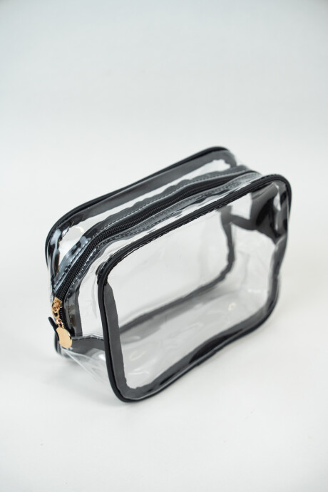 Neceser Transparent Negro
