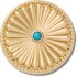 Jibbitz Gold Turquoise Western Stud Multicolor