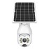 Camara Seguridad Domo GPower Exterior Solar Inalambrica 1080 Variante Color Blanco