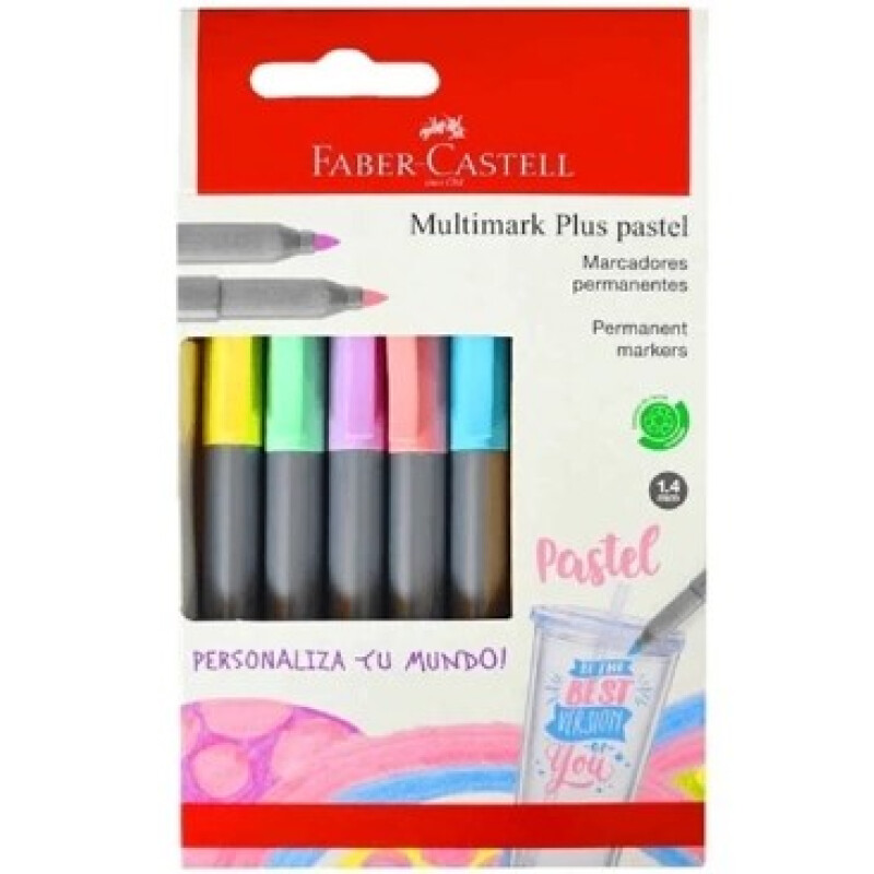 Marcador Permanente Faber Multimark Plus Color Pastel Unica