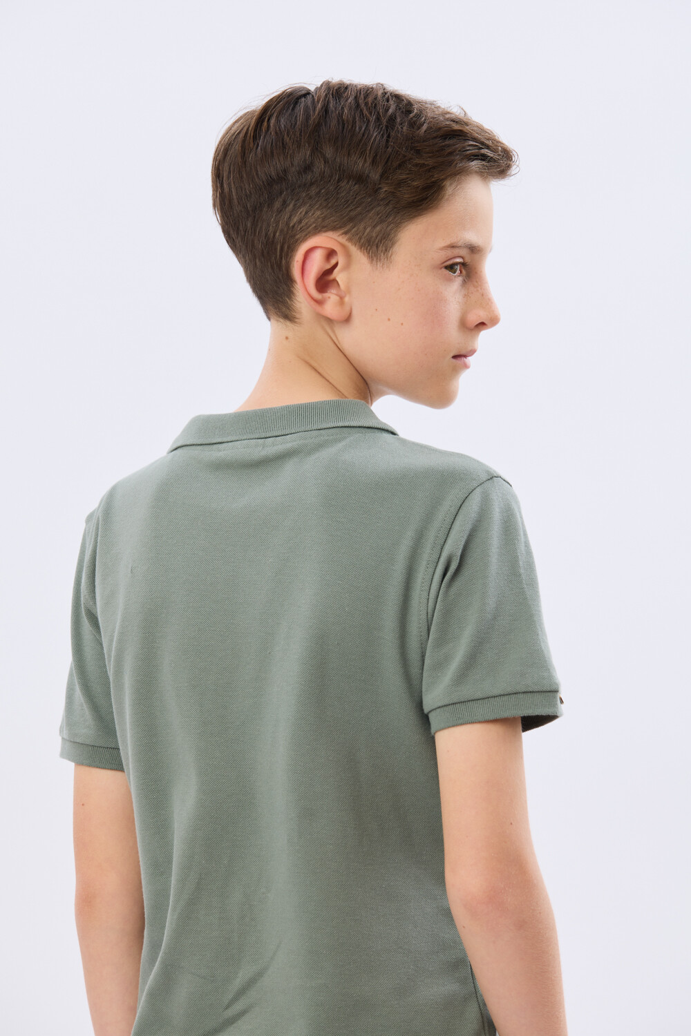 REMERA POLO DE ALGODÓN PIQUÉ Verdecla
