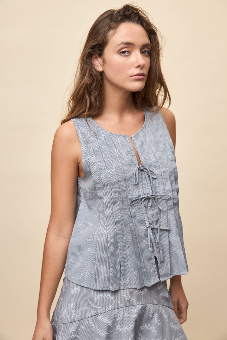 TOP VELA Negro/Blanco