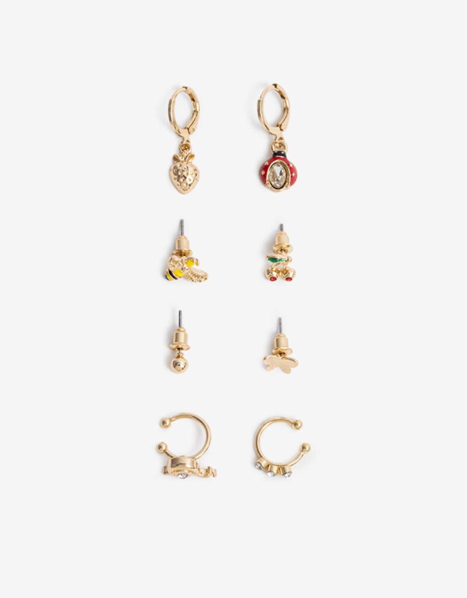 Set Aros Vaquita San Antonio - Dorado 