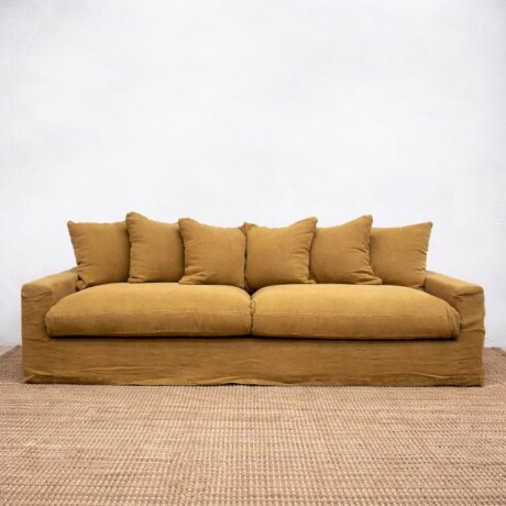 Sillón Ossira 3 Cuerpos Dorado U