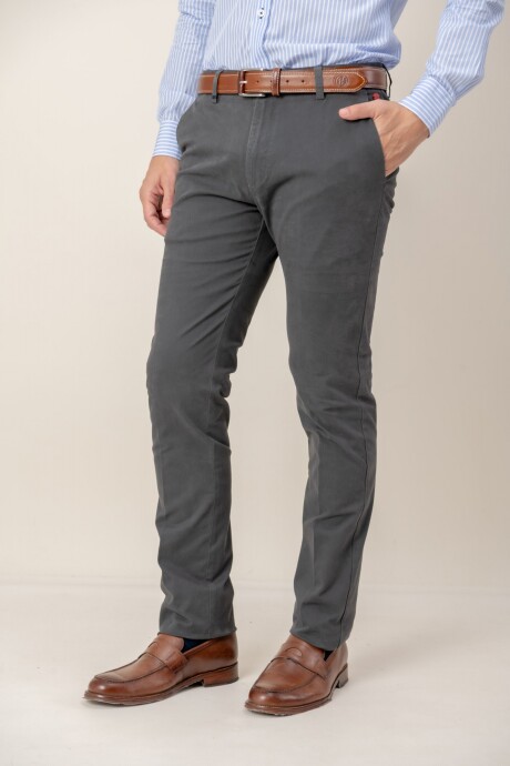 Pantalón Cotton Twill Gris