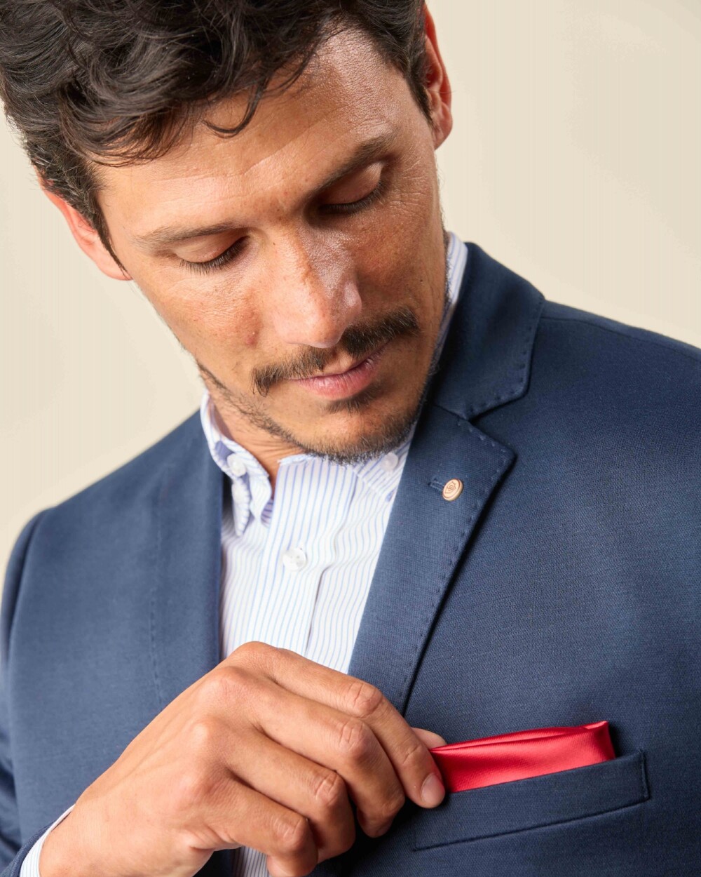 Pañuelo Bolsillo Rojo Satinado