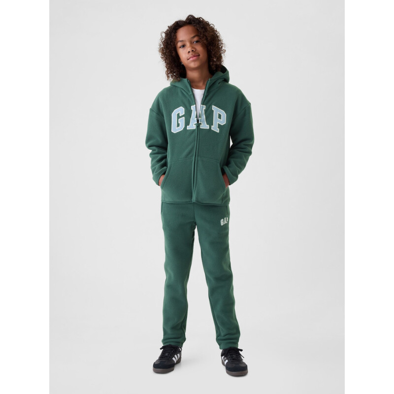 F PF LOGO HOOD MOORES GREEN