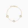 Pulsera en oro 18K estilo Van Cleef con 3 nácar Pulsera En Oro 18k Estilo Van Cleef Con 3 Nácar