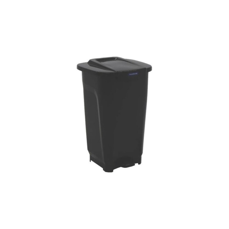 Papelera Tacho Basura Tramontina T-Force 50 litros Negro NEGRO