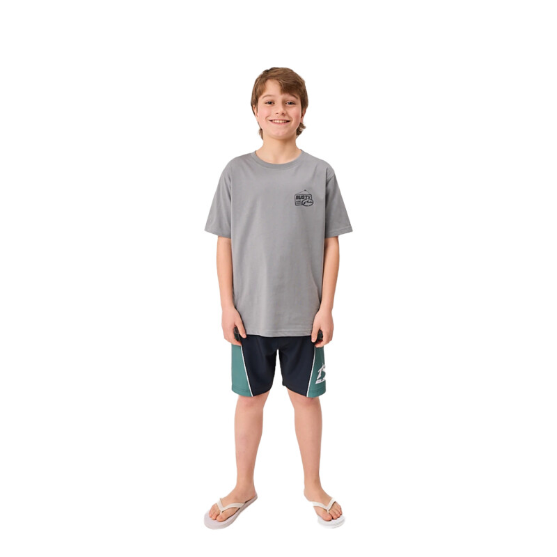 Remera Rusty de niño Surfside - Gris Remera Rusty de niño Surfside - Gris