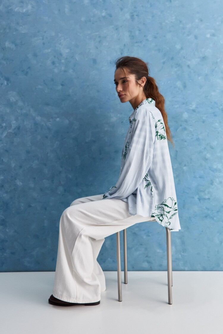 CAMISA SOGNO Celeste