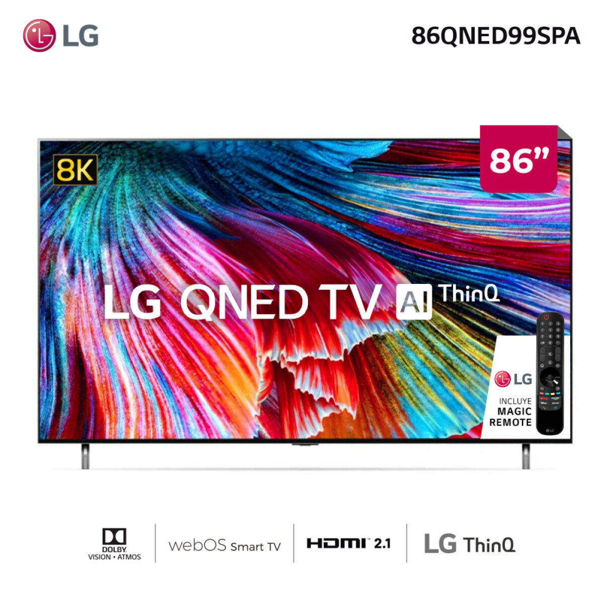 Smart TV LG QNED 8K 86" 86QNED99 