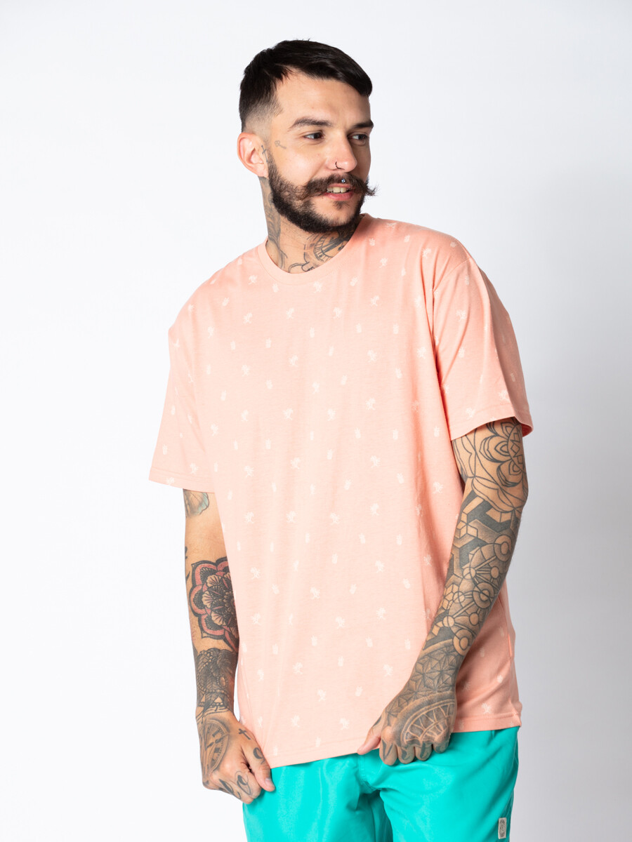 T-SHIRT THAITI DIXIE - Coral 