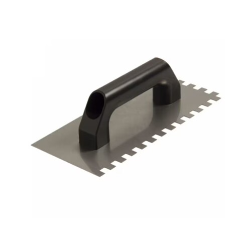 Llana de acero 25,6 diente 10x10 m/plástico Llana De Acero 25,6 Diente 10x10 M/plástico