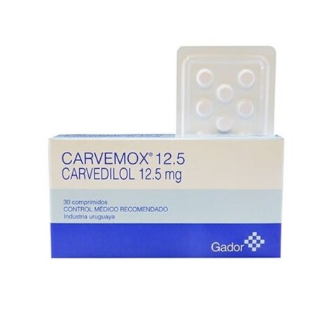 Carvemox 12.5mg 30 Comprimidos Carvemox 12.5mg 30 Comprimidos