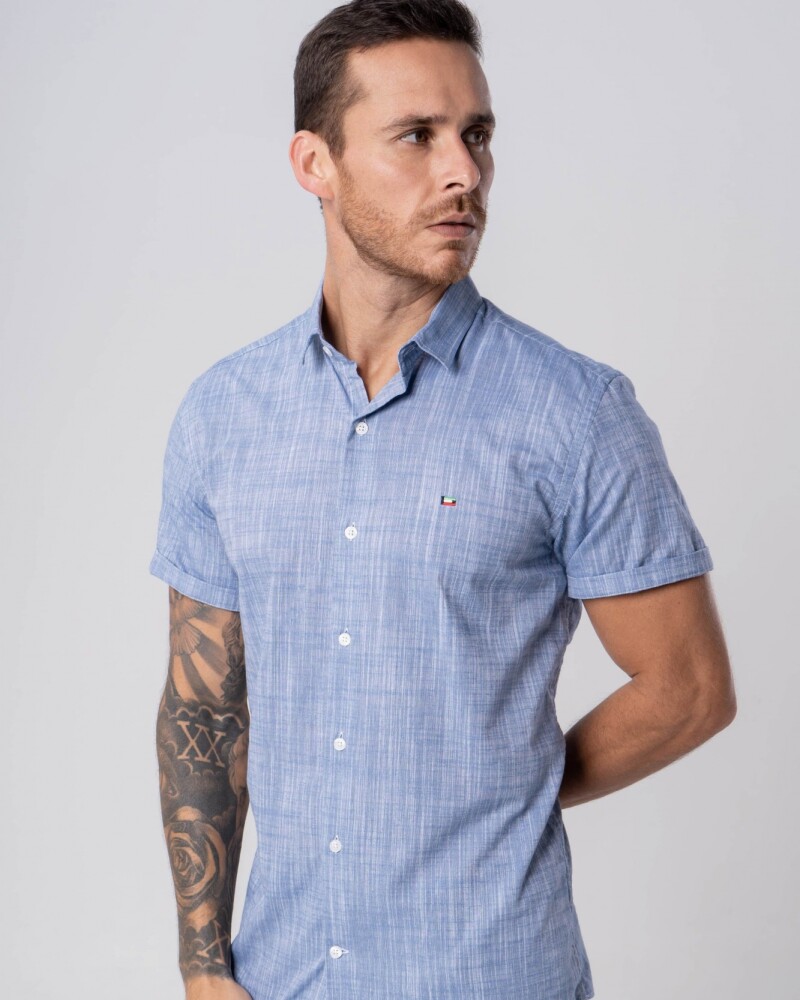 Camisa Mc Azul U