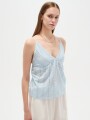Musculosa Cusia Celeste Claro