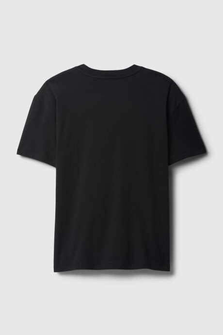 Remera Básico Con Bolsillo Niño True Black V2