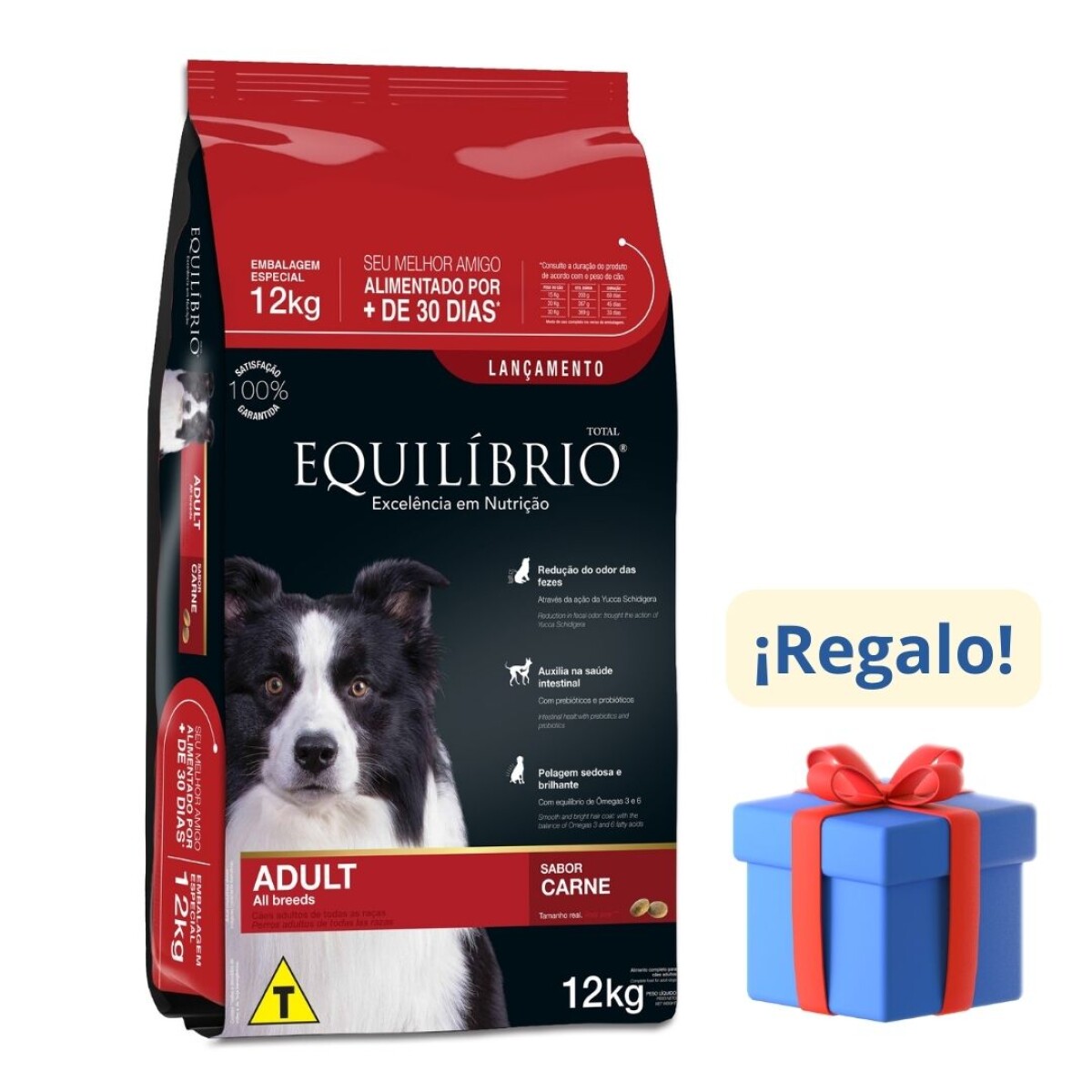 Equilibrio Adulto All Breeds Sabor Carne 12 Kg 
