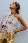 Top Fringes Beige