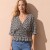 Blusa Estampada. NEGRO