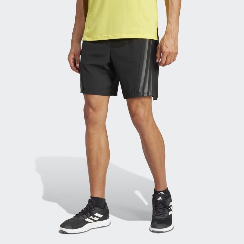 Shorts Adidas 3 Rayas Negro