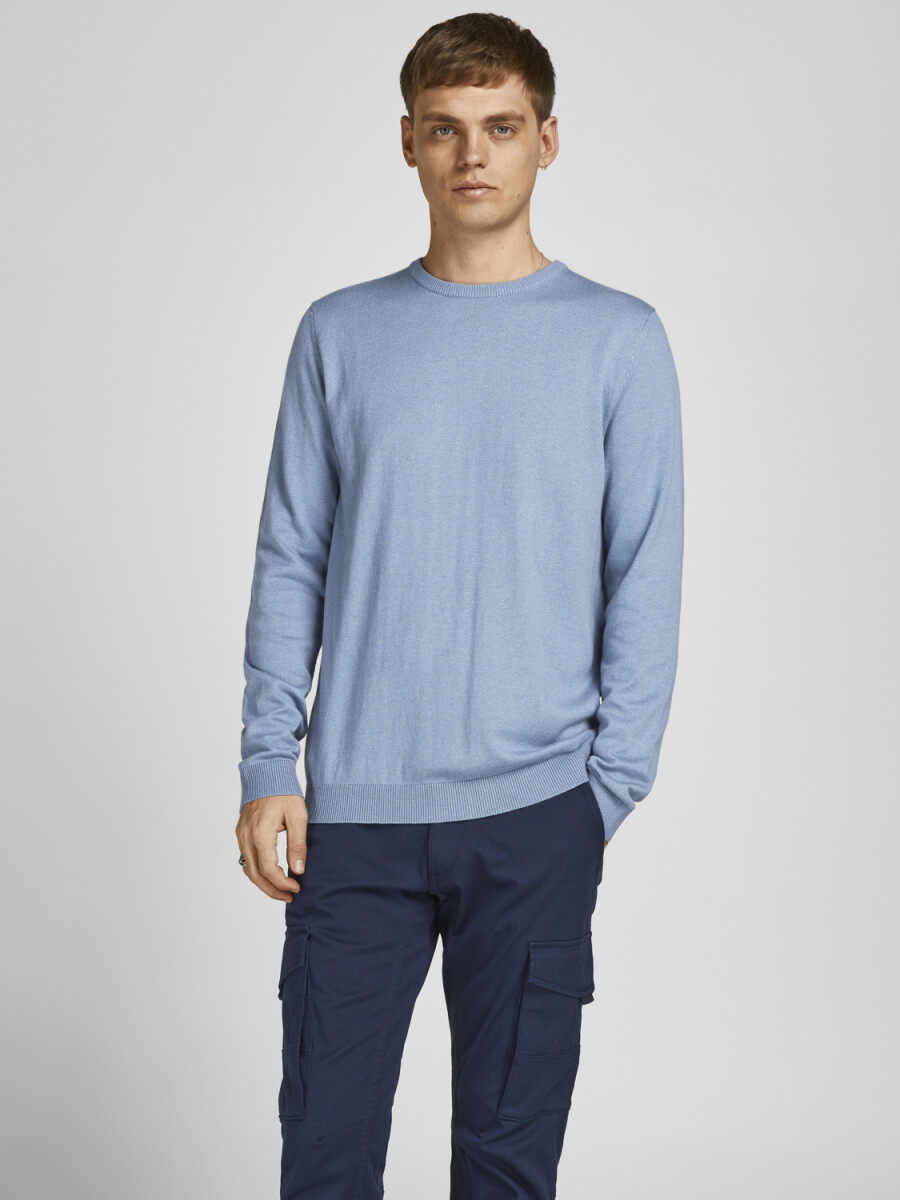 Sweater Basic - Faded Denim 