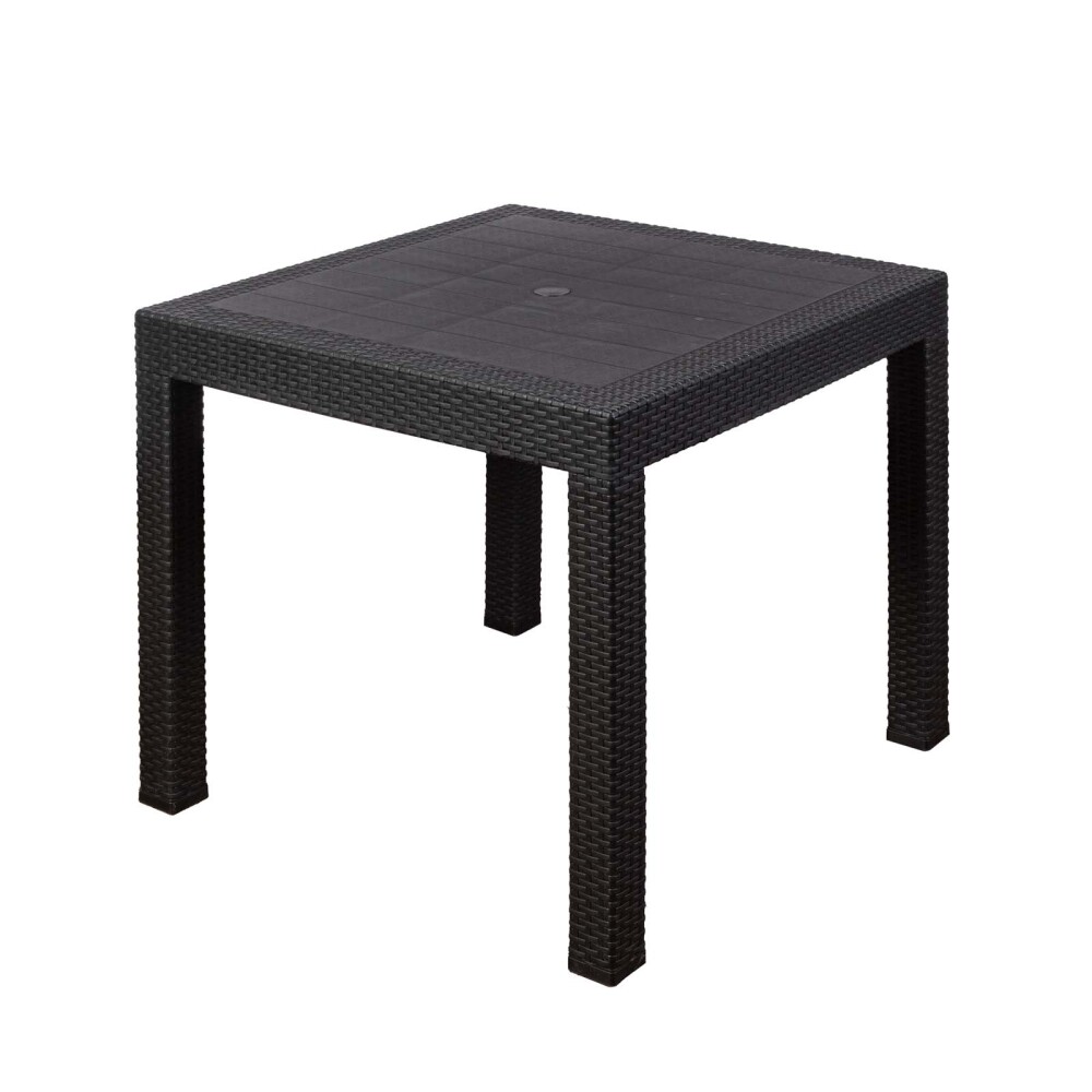 JUEGO COMEDOR NEGRO POLIPROPILENO KOLEOS
