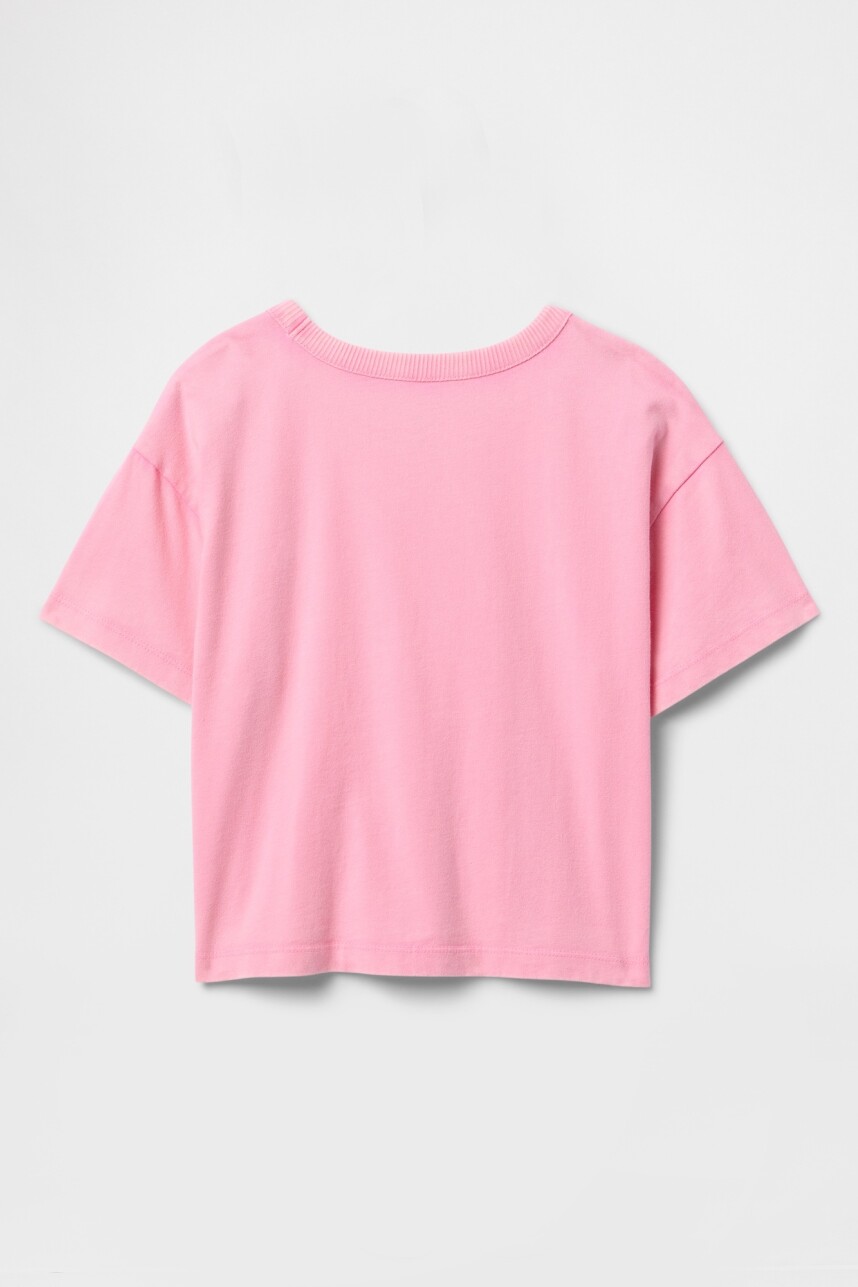 Remera Washed Toddler Niño May Pink