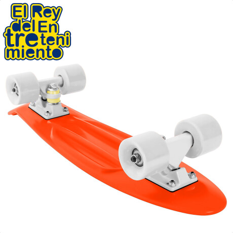 Skate Longboard Penny Patineta Aluminio Ruedas Pu Naranja