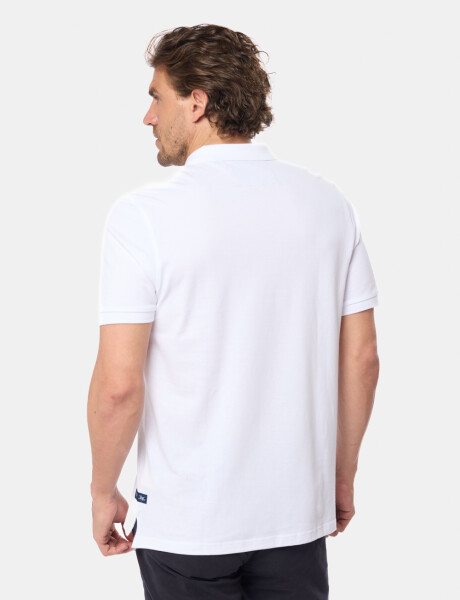 REMERA POLO LISA PIQUÉ Blanco