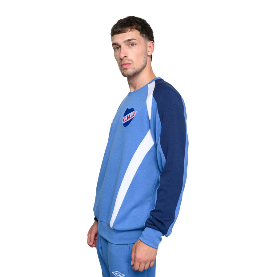 Buzo Unisex Umbro Jut Nacional Azul Piedra - Negro