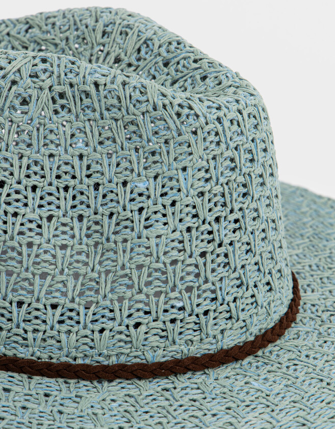 Sombreros Sombrero Raffia Riviera - Azul Celeste